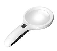 HD Magnifier, Handheld High Power LED Light Glass Lens Reading Beads