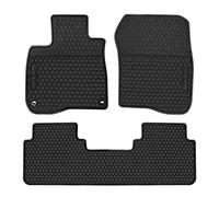 HD-Mart Car Rubber Floor Mat for Honda CR-V 5th Generation 2017-2018-2019 Custom Fit Full Black Auto Liner Mats All Weather, Heavy Duty & Odorless