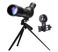 HD Monocular Zoom 20-60x60 Spotting Scope Bak4 Prism Waterproof Anti-Fog Telescope Camping Bird Watching Hunting With Tripod(A)