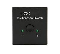 HD Multimedia Interface Bi Direction Switch, Plug and Play 8K HD Multimedia Interface Switch for TVs for Monitors