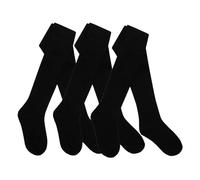 HD Novelty 3 Pairs Girls Cotton Rich Plain Tights Warm Soft Thick Formal Smart Casual Back to School Girl Tights (UK, Age, 9 Years, 10 Years, Regular, Black)