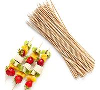 HD Novelty Bamboo Wooden Skewers 30 CM X 3MM - Ideal for BBQ, Kebabs, Fruit, Chocolate Fountains, Grilling Bamboo Sticks Barbecue Parties and Outdoor Cooking, Marshmallow Roasting or Fruit Sticks