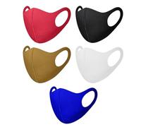 HD Novelty Pack of 5 Face Mask Washable Reusable Dustproof Cloth Mouth Cover Covering For Women Outdoors Indoors Cycling (5, Multi Color)