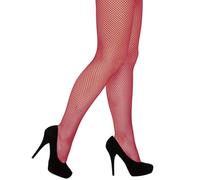 HD Novelty Women's Fishnet Tights, Black Fashion Stockings, Diamond Mesh Lingerie, Fancy Dress Costume Accessories One Size Fit All (Pink)