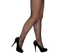 HD Novelty Women's Fishnet Tights, Black Fashion Stockings, Diamond Mesh Lingerie, Fancy Dress Costume Accessories One Size Fit All (Black Fishnet)