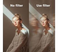 HD Optical Glass Filter, Handheld Camera Lens Filter, Special Effects Filter, Dynamic Motion Glide Effect, The Angle Can Be Freely Adjusted, for Photographic,music Videos(80mm)