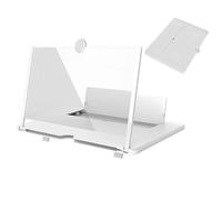 HD Phone Screen Magnifier, Wide Angle Film Amplifier, Portable Magnifier with Foldable Design, Cooking with Compact Design, Heat Resistant Metal Grid, Visual Device for Home