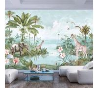 Hd Print Mural Wallpaper Landscape Rainforest Wildlife Giant Bedrooms Indoor Living Room Bedroom Decorate Any Size Paste Children Non-Woven Cloth Fresco Wallcoverings