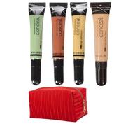 HD Pro Conceal Set - Orange, Yellow, Green & Creamy Beige | Color Correcting & Concealing Kit | Natural Finish | 32g Total