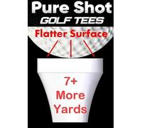 HD Products 7 More Yards! Pure Shot Golf Tees (20 per Package) 2-3/4" Long with 0.38" Wide Head. Flatter Head Resulting in No Resistance, Designed to Have Zero Interference on The Ball. (20) (Black)