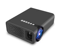 HD Projector Connect to a Smartphone, 130 Inch LCD Home Theater Projector Compatible with 1080P USB AV HDM VGA SD for Home Entertainment, Parties and Games (Black)