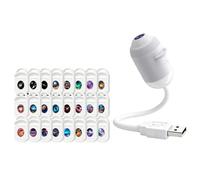 HD Smart Dynamic 5D Holographic Galaxy Star Projector Night Light