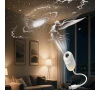 HD Smart Dynamic 5D Holographic Night Light Projector, 2026 New plug and play hd star projector, 360 holographic night light with Projections Films (12)