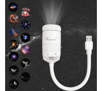 HD Smart Dynamic 5D Holographic Night Light Projector, with 13 Films | 2-in-1 Ocean Projector And Night Light Projector Plug Play USB 360° Rotating Lamp with 13 Films for Bedroom Decor