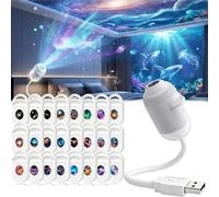 HD Smart Galaxy Star Projector Night Light, 360 Lights Galaxy Projector