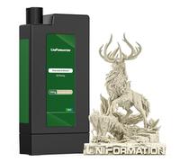 HD Standard 3D Printer Resin 1.2KG Fast UV Curing Plant-Based 3D Resin Liquid High Precision Low Viscosity Suit for 8K/12K/14K GK3 Series DLP LCD 3D Printing Miniatures,Garage Kits,HD Vanilla 1.2KG