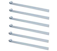 HD Strap Tailgate Straight Hinge for 12.5mm Pins 460mm Long Zinc Plated 6pc