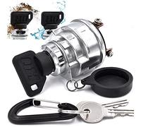 HD Switch 1100-0964 Starter Ignition Switch fits Massey Ferguson Tractor 1010 1020 1030 1035 1040 1045 205 205-4 210 210-4 220 220-4 3280565M92 A-3280565M92 SBA385200331 w/ 3 Keys & Protective Cover