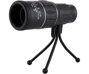 HD Telescope,Monocular for Smartphone,12X50 mm High Power telescopes with Tripod BAK4 Prism for Universal Phone, for Bird Watching