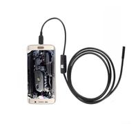 HD USB Borescope 2m with 6 LED Lights for Car Repair | HD 640x480 resolution, 30fps video, photo for capture, direct save to phone or PC, 2m flexible cable