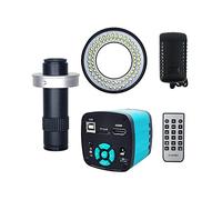 HD USB Industrial Video Digital Microscope Camera 48MP 4K 1080P HDMI C Mount Lens LED Ring Light Mobile (Color : 1-130x)