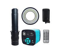 HD USB Industrial Video Digital Microscope Camera 48MP 4K 1080P HDMI C Mount Lens LED Ring Light Mobile (Color : 55-350x)