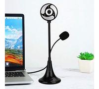 HD Webcam with Microphones - Webcam for Gaming Conferencing PC Laptop Desktop USB 2.0 Full HD Web Camera for Laptops Desktop and Gaming Suitable for Home Computer Equipment (Black)