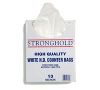 HD White Poly Counter Bags - 10x12" - 1000/Box