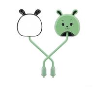 HD Wide Angle Bike Mirror Plastic 255mm Anti-Vibe(Green)