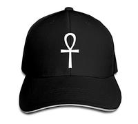 Hdadwy Ancient Egyptian Ankh Baseball Cap Sandwich Cap Dad Hat Retro Cowboy Hat Denim Trucker Hat Sun Sports Cap Unisex