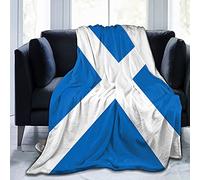 Hdadwy Scottish Flag Flannel Fleece Throw Blankets for Bed Sofa Room Home Soft Blanket Warm All Season Throw Plush Blanket 60"x50"