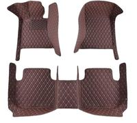 HDAJDWA All Inclusive Car Floor Mats for Porsche Panamera 2009 2010 2011-2016 RHD, Waterproof Non-Slip Car Front and Rear Foot Pads, All Weather Leather Floor Protection Liners,B Coffee