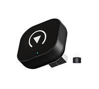 HDAJDWA Car Wireless CarPlay Adapter for Maserati MC20 2022 2023 2024, 2-in-1 CarPlay Dongle, Plug & Play USB Adapter Bluetooth & WiFi Connection, Converts Wired to Wireless,A Black