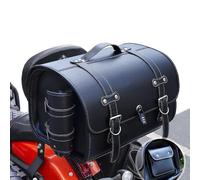 HDAJDWA Motorcycle Tail Bag for Ducati Scrambler Sixty2 2017-2020, All Weather Waterproof PU Leather Rear Seat Luggage Bag, 33L Large Capacity Storage Motorbike Saddle Bag,A Black