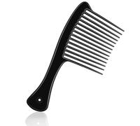 HDAJY Wide Tooth Comb, Large Thickened Hair Comb, Shower Combs for Wet Curly Straight Hair, Round Comb Teeth, no Hair Damage, Black