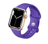 HdanMole Sport Strap Compatible with Apple Watch Straps 40mm 38mm 41mm 42mm 44mm 45mm 46mm, Silicone Strap Replacement for iWatch Bands Series 11 10 9 8 7 6 5 4 SE 3 2 1 Women Men, Purple