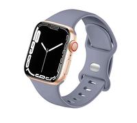 HdanMole Sport Strap Compatible with Apple Watch Straps 40mm 38mm 41mm 42mm 44mm 45mm 46mm, Silicone Strap for iWatch Bands Series 11 10 9 8 7 6 5 4 SE 3 2 1 Women Men, Lavender Gray