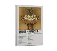 HDASEKA Imagine Dragons Smoke + Mirrors Posters Canvas Cover Wall Art Print Aesthetic Poster Modern Art Painting for Living Room 20x30inch(50x75cm) Frame-style
