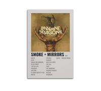 HDASEKA Imagine Dragons Smoke + Mirrors Posters Canvas Cover Wall Art Print Aesthetic Poster Modern Art Painting for Living Room 24x36inch(60x90cm) Unframe-style