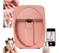 HDaspijh Digital Mobile Nail Art Printer, 3D Smart Nail Painting Machine, Support WiFi/DIY/Usb, 2400dpi Printing Resolution, AI Nail Face Recognition, for Kid/Nail Studio/Manicurist/Nail Lovers,B