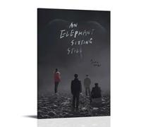 HDASURWORHRHI An Elephant Sitting Still Movie Poster Decorative Canvas Wall Vintage Art Room Decoration Printed Poster 08x12inch(20x30cm) Frame-style