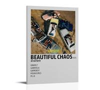 HDASURWORHRHI BEAUTIFUL CHAOS By KATSEYE Poster Decorative Canvas Wall Vintage Art Room Decoration Printed Poster 24x36inch(60x90cm) Frame-style