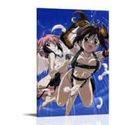 HDASURWORHRHI Heaven's Lost Property Anime Poster Decorative Canvas Wall Vintage Art Room Decoration Printed Poster 16x24inch(40x60cm) Frame-style