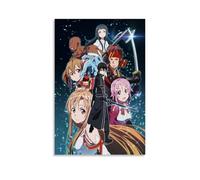 HDASURWORHRHI Sword Art Online Anime Poster Decorative Canvas Wall Vintage Art Room Decoration Printed Poster 08x12inch(20x30cm) Unframe-style