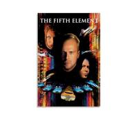 HDASURWORHRHI The Fifth Element Poster Decorative Canvas Wall Vintage Art Room Decoration Printed Poster 12x18inch(30x45cm) Unframe-style