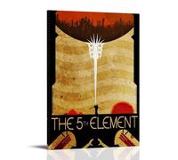 HDASURWORHRHI The Fifth Element Poster Decorative Canvas Wall Vintage Art Room Decoration Printed Poster 16x24inch(40x60cm) Frame-style