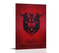 HDASURWORHRHI The First Omen Poster Decorative Canvas Wall Vintage Art Room Decoration Printed Poster 12x18inch(30x45cm) Frame-style
