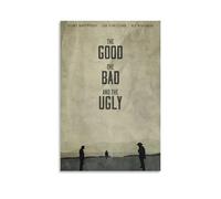 HDASURWORHRHI The Good, The Bad And The Ugly Movie Poster Decorative Canvas Wall Vintage Art Room Decoration Printed Poster 12x18inch(30x45cm) Unframe-style