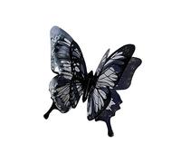 HDAUAOX Butterflies, Multilayer Open Adjustable, A black butterfly | Dark Cold Wind Aesthetic Accessories for Female Student, Fashion Novel Streetwear