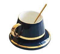 HDBCYUAZ Coffee Mug,Ceramic,Hand-Painted Gold-Rimmed Cup Set Ceramic Home Afternoon Tea 180ml